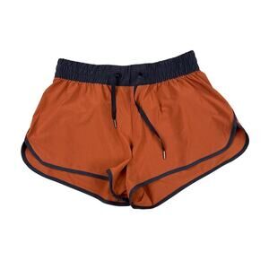 Stori - Challenge Run Shorts in Rust & Black